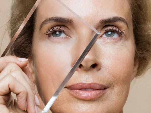 Rejuvenescimento do rosto usando um procedimento a laser