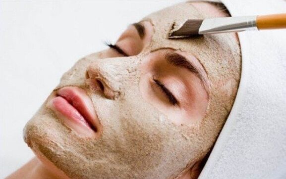 Máscara facial com sementes de linhaça