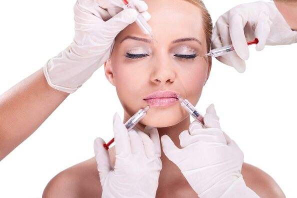 métodos de injeção para rejuvenescimento da pele facial